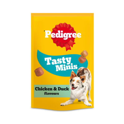 Pedigree Tasty Minis Adult Dog Treat Cubes Chicken & Duck 130g