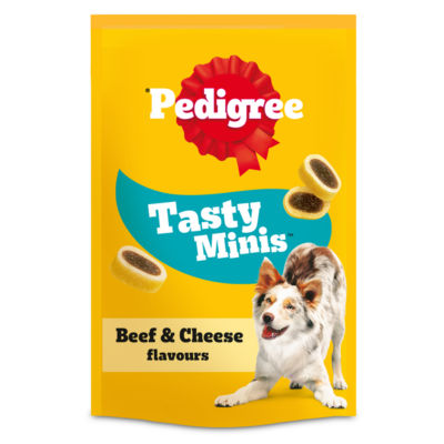 Pedigree Tasty Minis Adult Dog Treats Beef & Cheese 140g