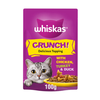 Whiskas Crunch Cat Treats With Chicken Turkey & Duck 100g