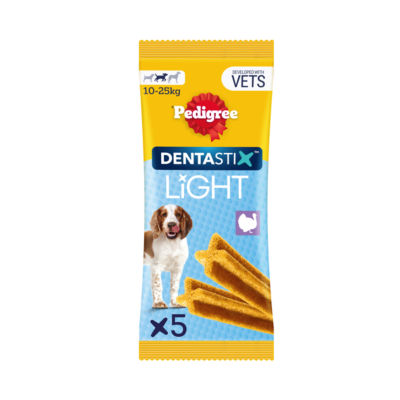 Pedigree Dentastix Light 5 Sticks Dental Chews Medium Dog Treats