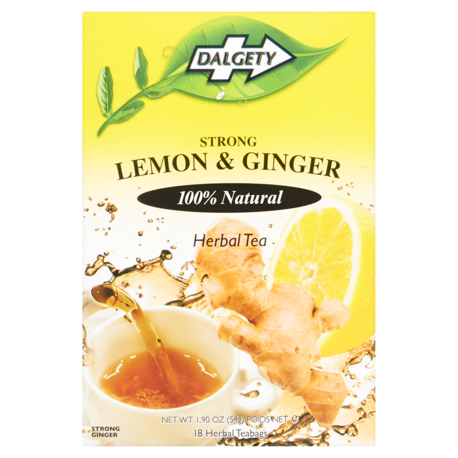 Dalgety Strong Lemon & Ginger Herbal Tea Bags 54g