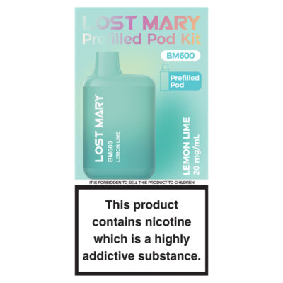 Lost Mary BM600 Lemon Lime Prefilled Pod Kit 20mg/ml