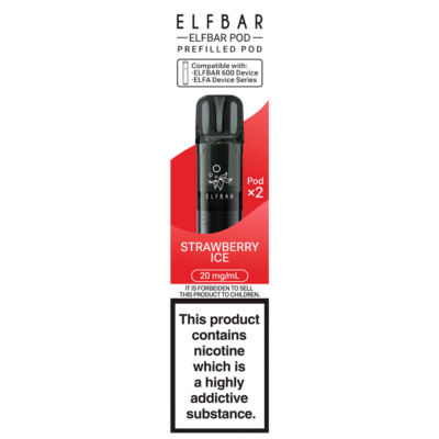 Elf Bar 2 Strawberry Ice Prefilled Pod 20mg/ml