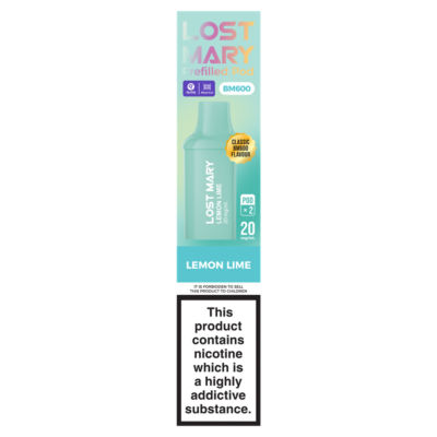 Lost Mary Classic BM600 Flavour 2 Lemon Lime Prefilled Pod 20mg/ml