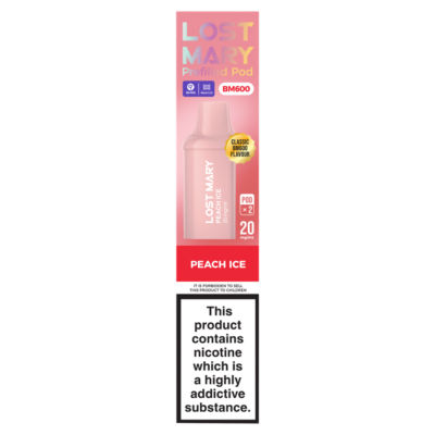 Lost Mary BM600 2 Peach Ice Prefill Pod 20mg/ml