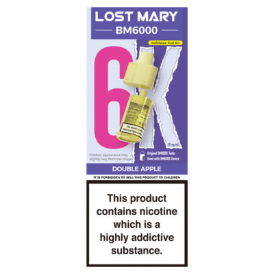 Lost Mary BM6000 Double Apple Refillable Pod Kit 20mg/ml