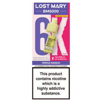 Lost Mary 20mg/ml BM6000 Triple Mango Refillable Pod Kit