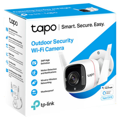 TP-Link Tapo C310 Network Outdoor IR Power Over Ethernet Wireless CCTV Camera 2304 x 1296 pixel