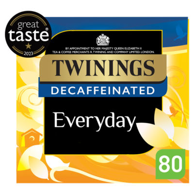 Twinings Everyday Decaffeinated 80 Tea Bags 250g