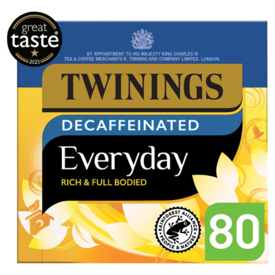 Twinings Everyday Decaffeinated 80 Tea Bags 250G