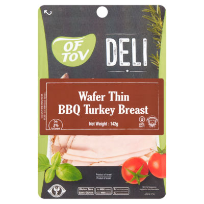 Of Tov Deli Wafer Thin BBQ Turkey Breast 142g
