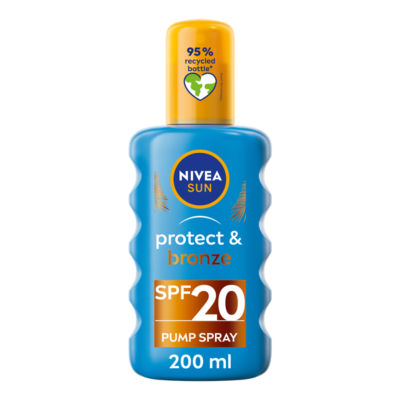 Nivea SUN Protect & Bronze Tan Activating Sun Cream Spray SPF20 200ml