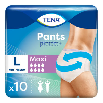 Tena Incontinence Pants Protect+ Maxi Large 10 Pack