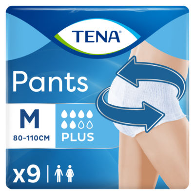 Tena Incontinence Pants Protect+ Plus Size Medium 9 Pack