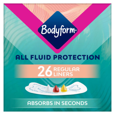 Bodyform Dailies All Fluid Normal Panty Liners 26 pack