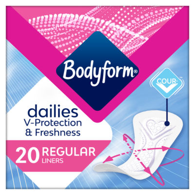 Bodyform Dailies Normal Cour-V Panty Liners 20 pack