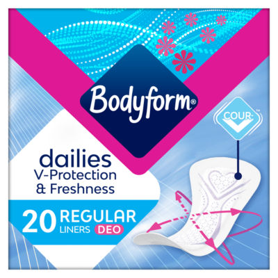 Bodyform Dailies Normal Cour-V Scented Panty Liners 20 pack
