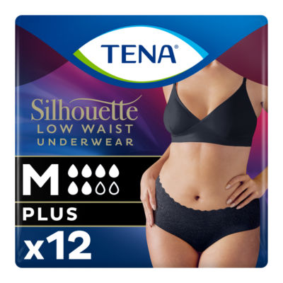 Tena Silhouette Incontinence Pants Black Medium
