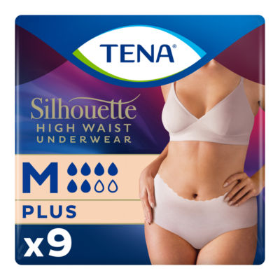 Tena Silhouette Incontinence Pants Cream M 9 Pack