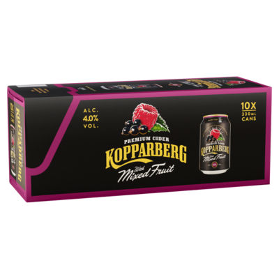 Kopparberg Premium Cider with Mixed Fruit 10 x 330ml