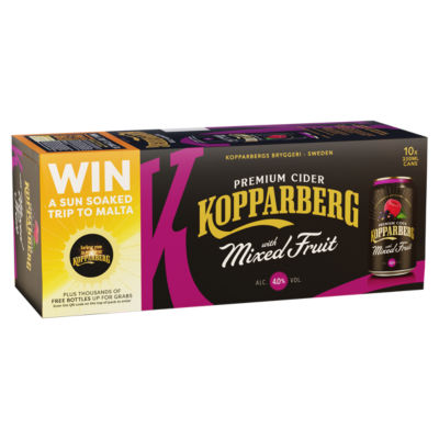 Kopparberg Premium Cider with Mixed Fruit 10 x 330ml
