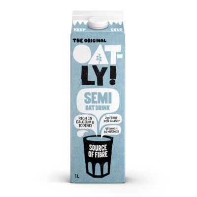 Oatly Oat Drink Semi 1L Chilled
