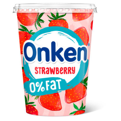 Onken 0% Fat Strawberry Yogurt 450G
