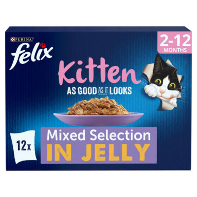 Felix as good as it looks kitten mixed in jelly wet cat food