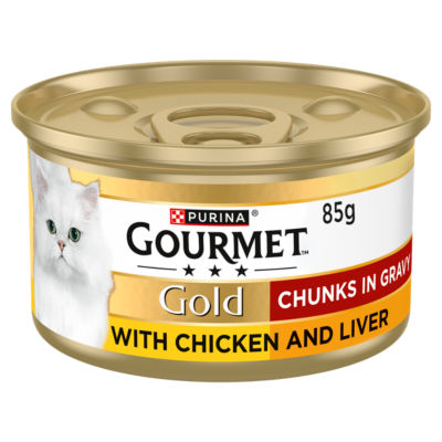 Gourmet Gold Chunks in Gravy - Saver Pack: Chicken & Liver (48 x 85g)