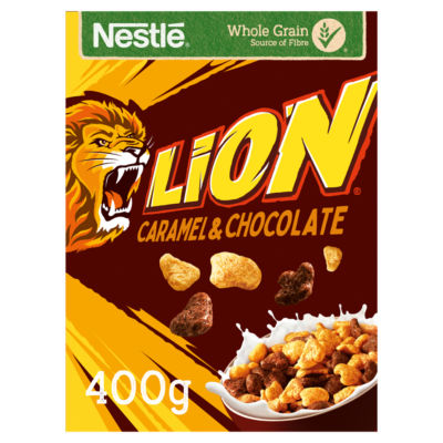 Nestlé Nestle Lion Caramel & Chocolate Wholegrain Cereal 400g