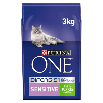 Purina One Sensitive Dry Cat Food Turkey And Rice