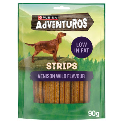 Purina Adventuros Venison Flavour Strips Dog Treat 90g - Image 9