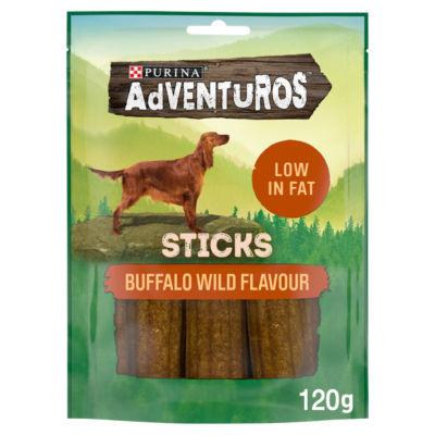 Adventuros sticks dog treat buffalo flavour
