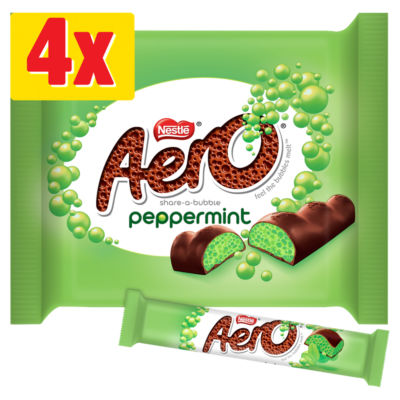 Bubbly Peppermint Chocolate Bar 4 Pack Multipack 108g