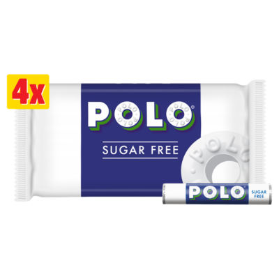 Polo Sugar Free Mint Tube 4 Pack Multipack 133.6G
