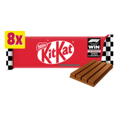 KitKat 4 Finger Milk Chocolate Bar Multipack 41.5g 8 Pack