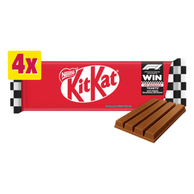 KitKat 4 Finger Milk Chocolate Bar Multipack 41.5g 4 Pack