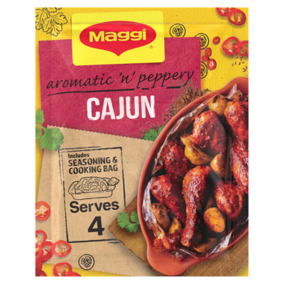 Maggi Juicy Peppery Cajun Chicken Herbs And Spices Recipe Mix 38G