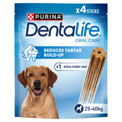 Dentalife Large Dental Chicken Dog Chews 4 Sticks