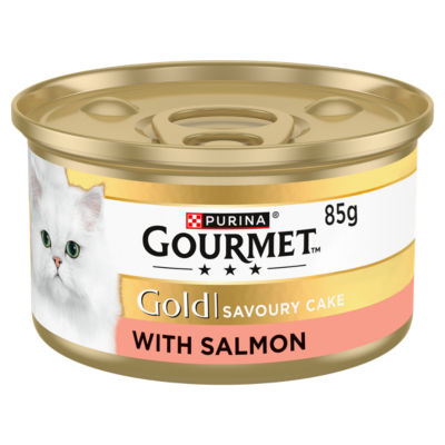 Gourmet Gold Savoury Cake Salmon Wet Cat Food 85g
