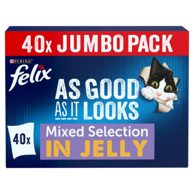 Felix As Good As It Looks Favourites Selection in Jelly Wet Cat Food 40x85g