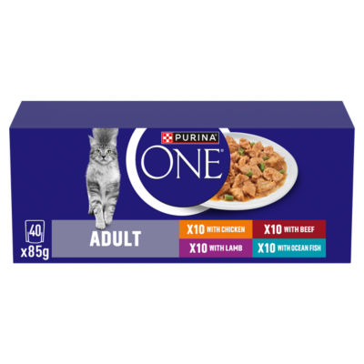 Purina ONE Adult Cat Mini Fillets in Gravy Wet Food - 40 x 85g - Image 9