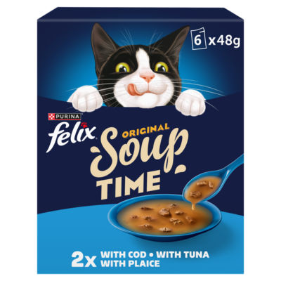 Felix Soup Time Fish Selection Wet Cat Food 6X48g
