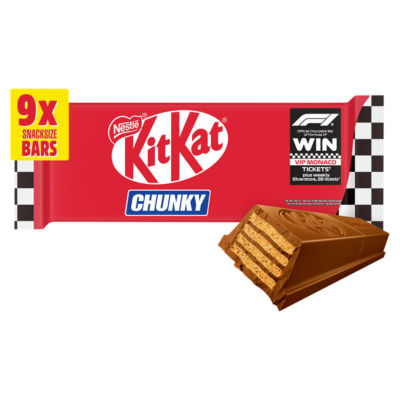 KitKat Chunky Milk Chocolate Bar Multipack 32g 9 Pack