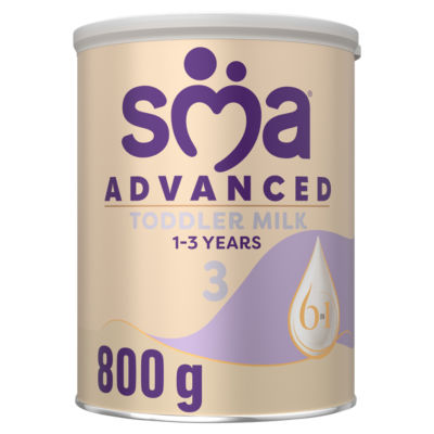 SMA ® Advanced 3 Toddler Milk Powder Formula 1-3 years 800g - ASDA ...