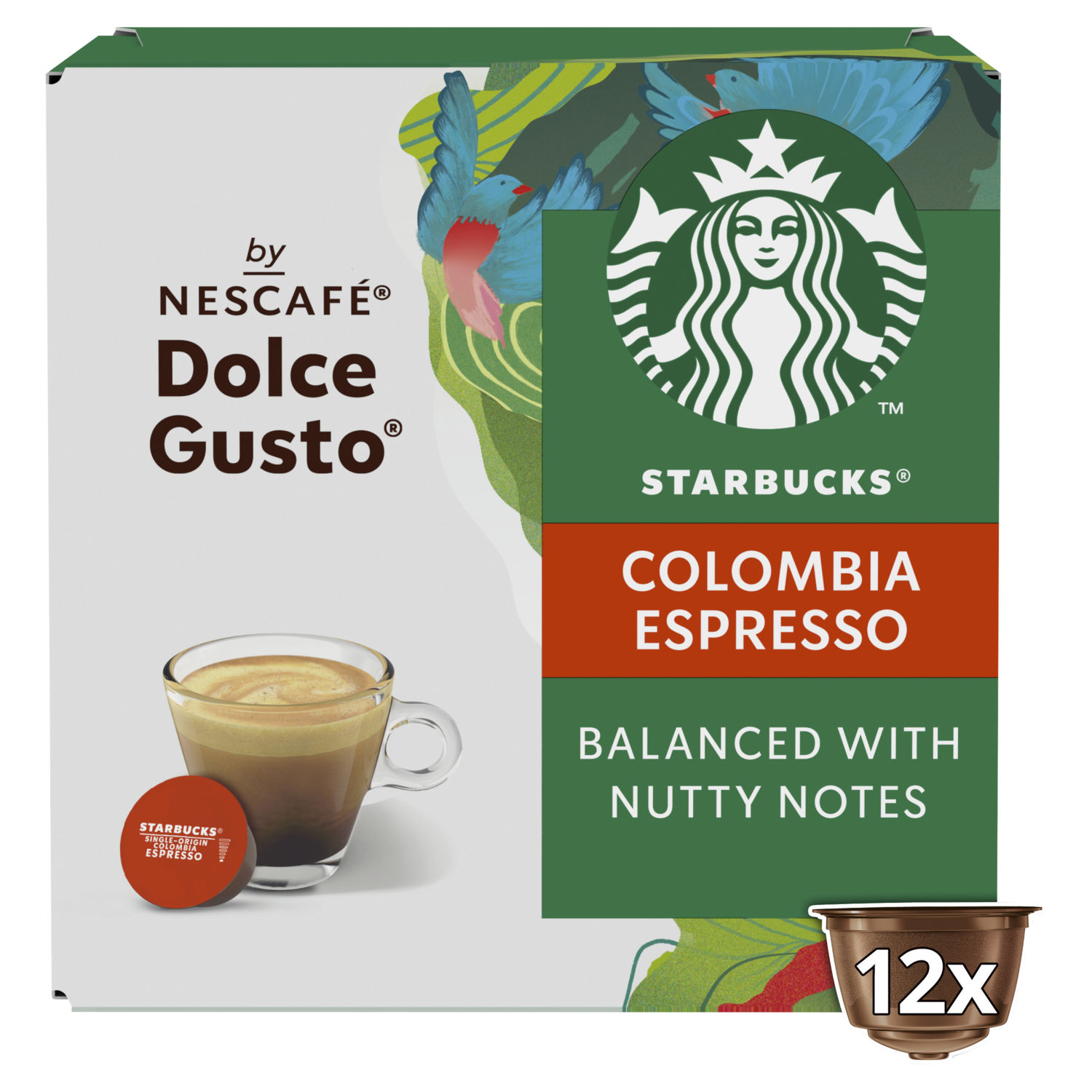 Starbucks Single-Origin Colombia Espresso Coffee Pods x12