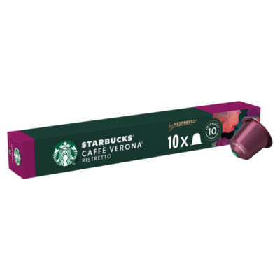 Starbucks Caffè VERONA by NESPRESSO, Dark Roast Coffee, 55g box of 10