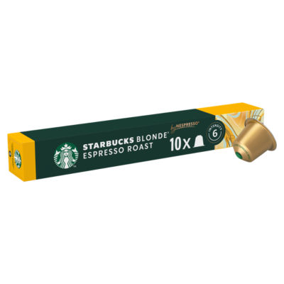 Starbucks by Nespresso Blonde Espresso Roast Coffee Pods x10 53g