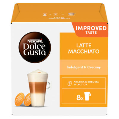 NESCAFE DOLCE GUSTO Latte Macchiato Coffee Pods x16 183.2g