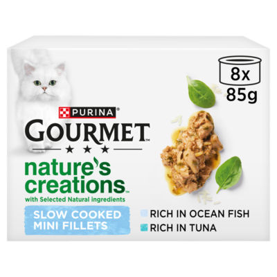 Gourmet Nature's Creations Fish Wet Cat Food 8x85g
